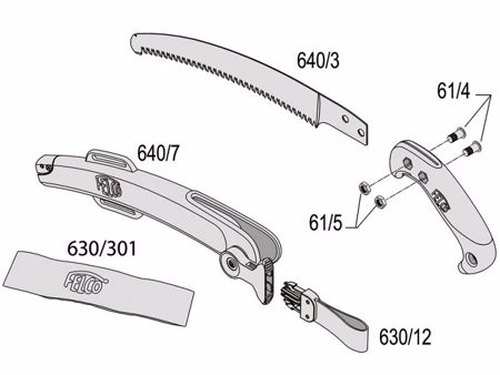 FELCO 640/3 Ersatzsägeblatt