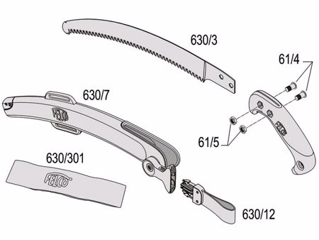 FELCO 630/3 Ersatzsägeblatt